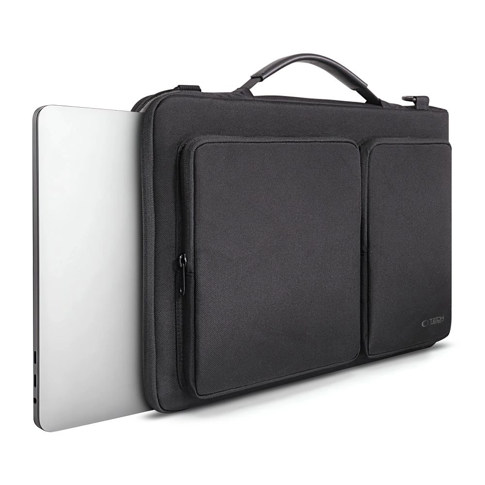 Nešiojamojo kompiuterio dėklas 13-14 Tech-Protect Defender Bag - juodas - Image 3