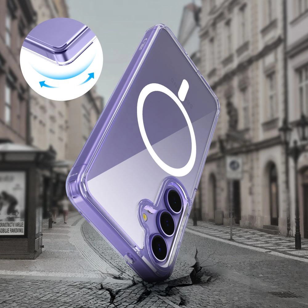 Tech-Protect FlexAir Hybrid MagSafe dėklas Samsung Galaxy S25 - skaidrus - Image 5