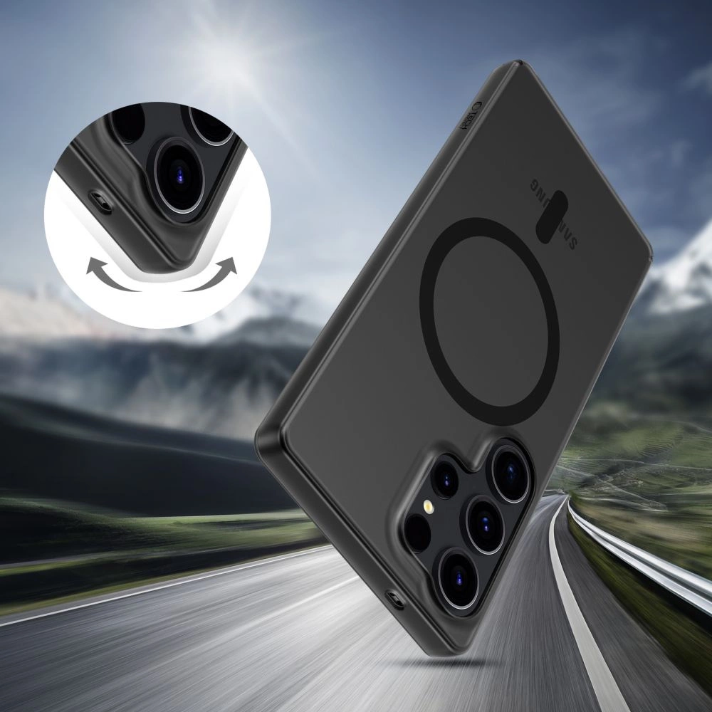 Tech-Protect MagSlim MagSafe dėklas Samsung Galaxy S25 Ultra - juodas - Image 4