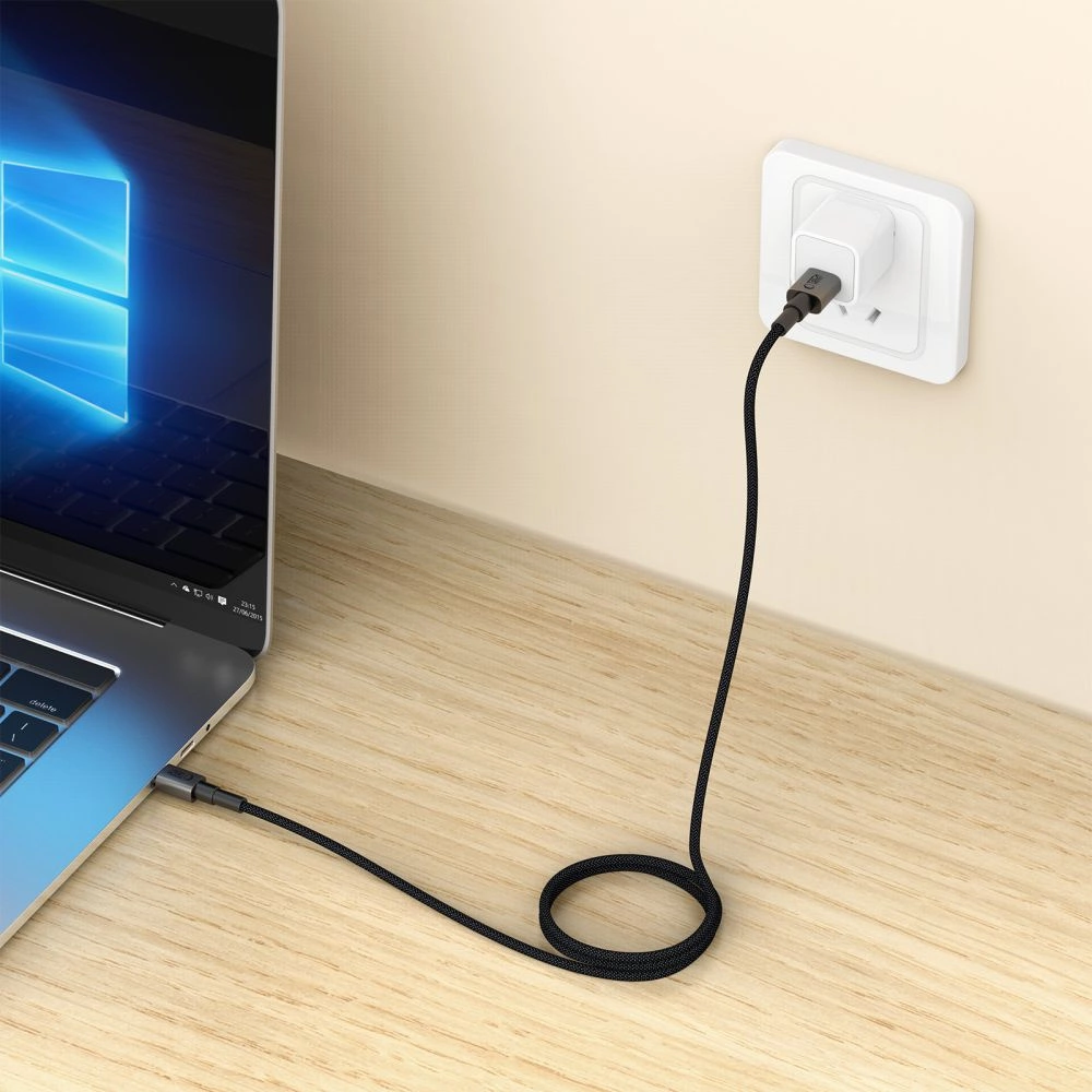 Tech-Protect UltraBoost DNA USB-A / USB-C kabelis 15W/3A 200 cm - pilkas - Image 6
