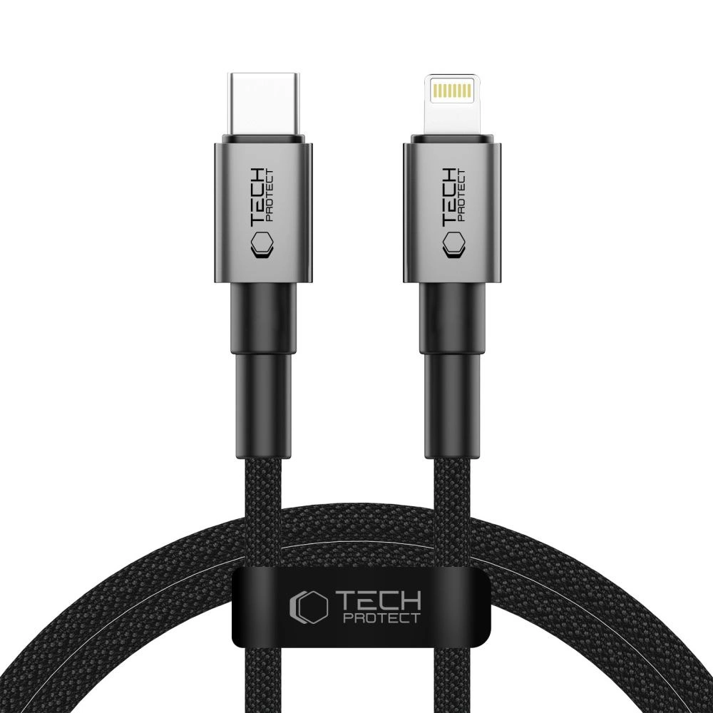 Tech-Protect UltraBoost DNA USB-C / Lightning PD27W/3A cable 100 cm - gray