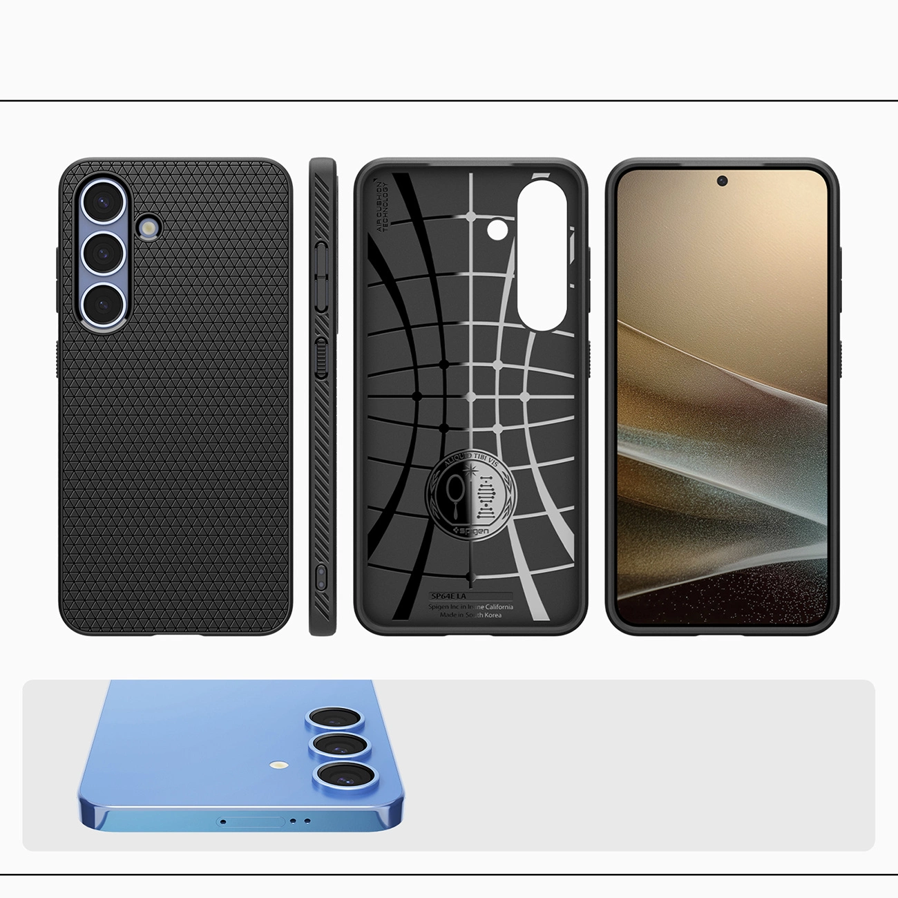 Spigen Liquid Air dėklas Samsung Galaxy S25 - matinė juoda - Image 13