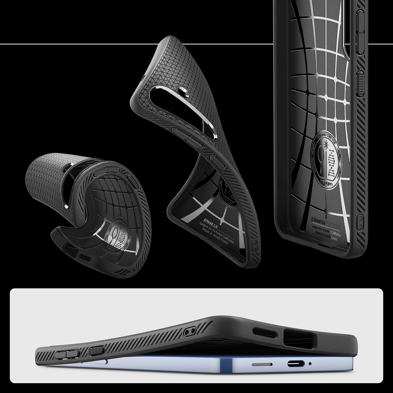 Spigen Liquid Air dėklas Samsung Galaxy S25 - matinė juoda - Image 16