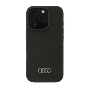 Audi Silicone Case iPhone 16 Pro 6.3" black/black hardcase AU-LSRIP16P-Q3/D1-BK