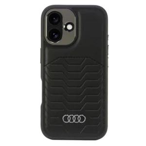 Audi Synthetic Leather MagSafe iPhone 16 6.1" black/black hardcase AU-TPUPCMIP16-GT/D3-BK