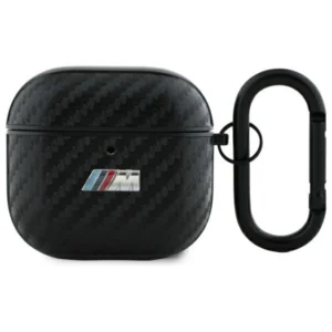 BMW BMA4CMPUCA AirPods 4 cover black/black PU Carbon M Collection