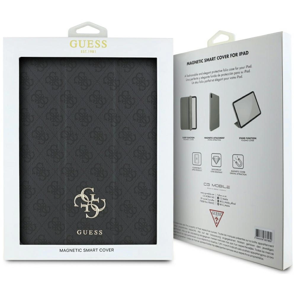 Guess GUFC13RM24PS4SGK iPad Air 13” 2024 juodas/juodas magnetinis 4G didelis logotipas - Image 6