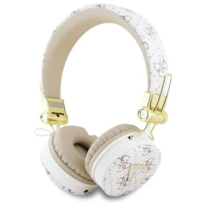 Guess Bluetooth ENC GUBH70E4PTMH on-ear headphones white 4G Triangle Round Shape