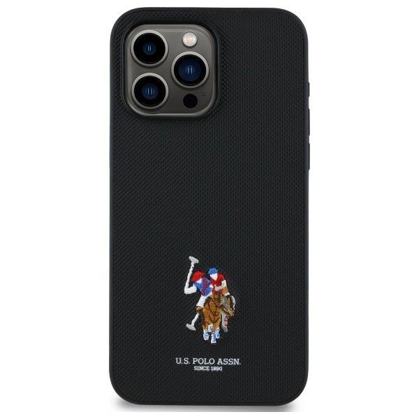 US Polo USHCP15XPEMK iPhone 15 Pro Max 6.7” juodas/juodas siuvinėtas DH spalvotas - Image 3