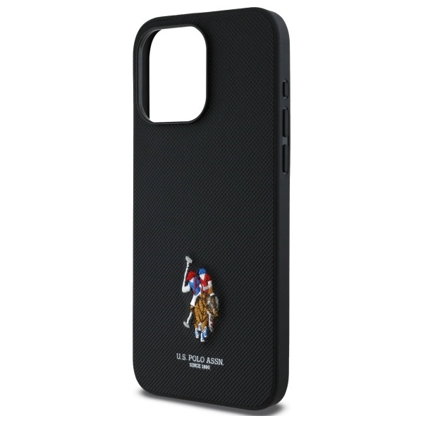 US Polo USHCP15XPEMK iPhone 15 Pro Max 6.7” juodas/juodas siuvinėtas DH spalvotas - Image 6
