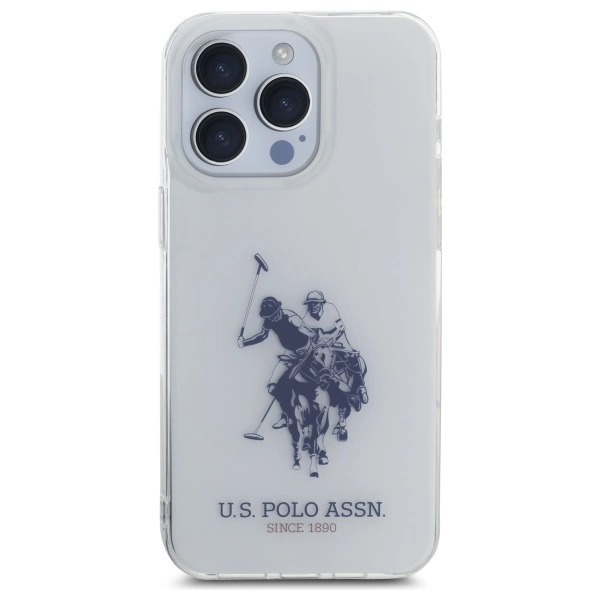 US Polo USHCP15XTPUHRBH iPhone 15 Pro Max 6.7” baltas Blizgus didelis logotipas - Image 3