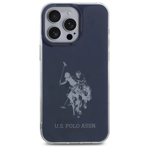 US Polo USHCP15XTPUHRBV iPhone 15 Pro Max 6.7” mėlynas/mėlynas Blizgus didelis logotipas - Image 3