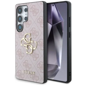Guess Big 4G Logo Classic Logo Case for Samsung Galaxy S25 Ultra Pink