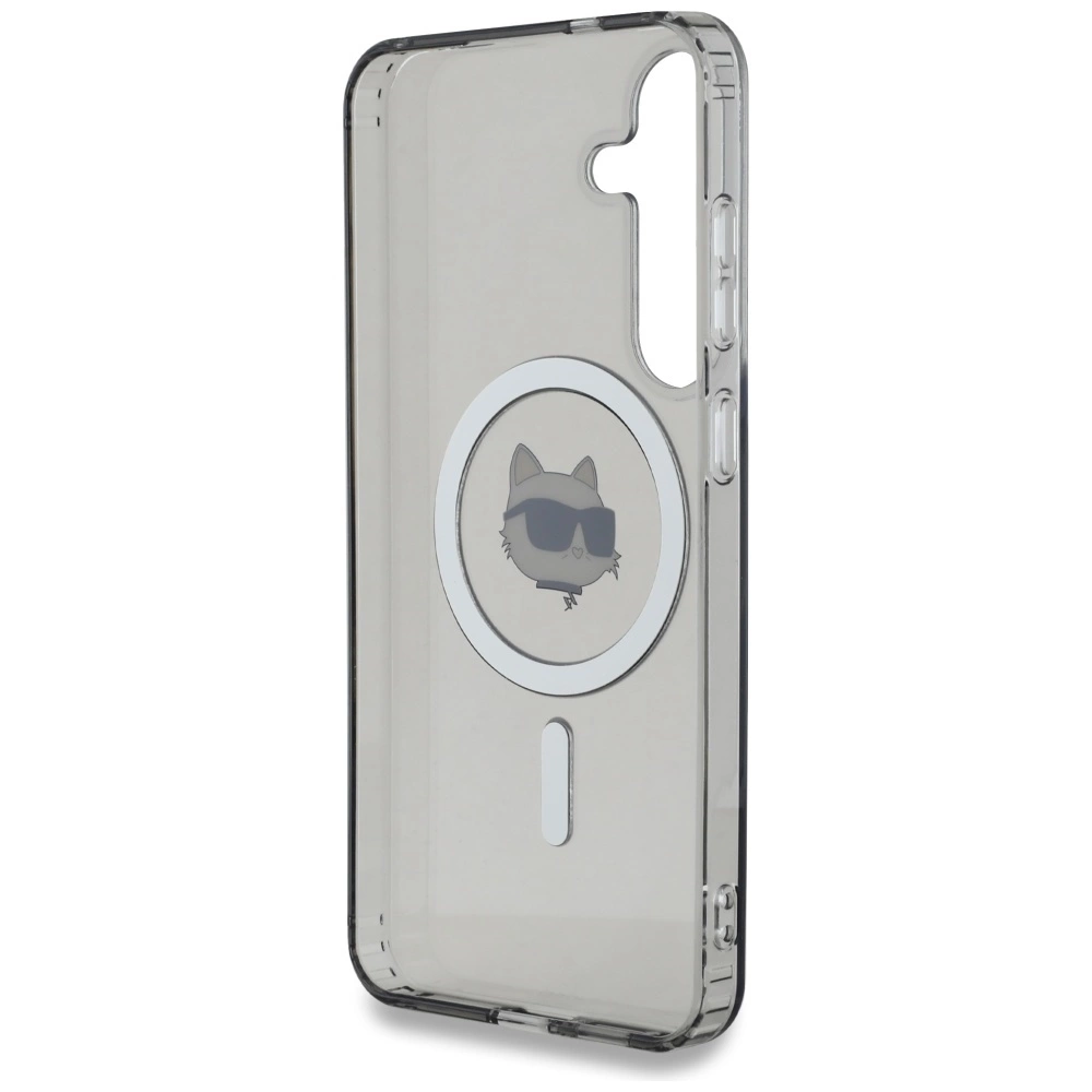 Dėklas Karl Lagerfeld Button Choupette Head Printed Logo MagSafe Samsung Galaxy S25 juodas - Image 7