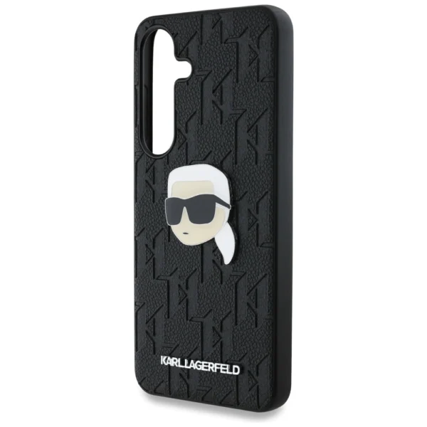 Dėklas Karl Lagerfeld Leather Monogram Pin Logo Karl Head Samsung Galaxy S25 Plus juodas - Image 6