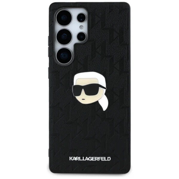Dėklas Karl Lagerfeld Leather Monogram Pin Logo Karl Head Samsung Galaxy S25 Ultra juodas - Image 3