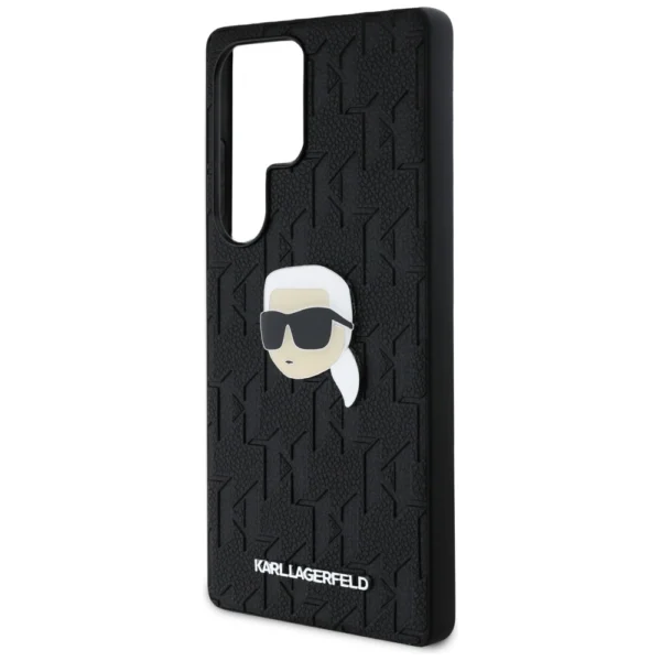 Dėklas Karl Lagerfeld Leather Monogram Pin Logo Karl Head Samsung Galaxy S25 Ultra juodas - Image 6