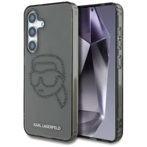 Case Karl Lagerfeld Rhinestones Karl Head Logo Samsung Galaxy S25 black