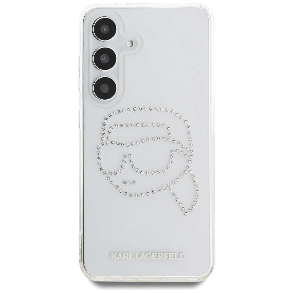 Dėklas Karl Lagerfeld Rhinestones Karl Head Logo Samsung Galaxy S25 skaidrus - Image 3