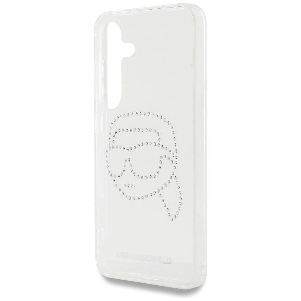 Dėklas Karl Lagerfeld Rhinestones Karl Head Logo Samsung Galaxy S25 skaidrus - Image 6