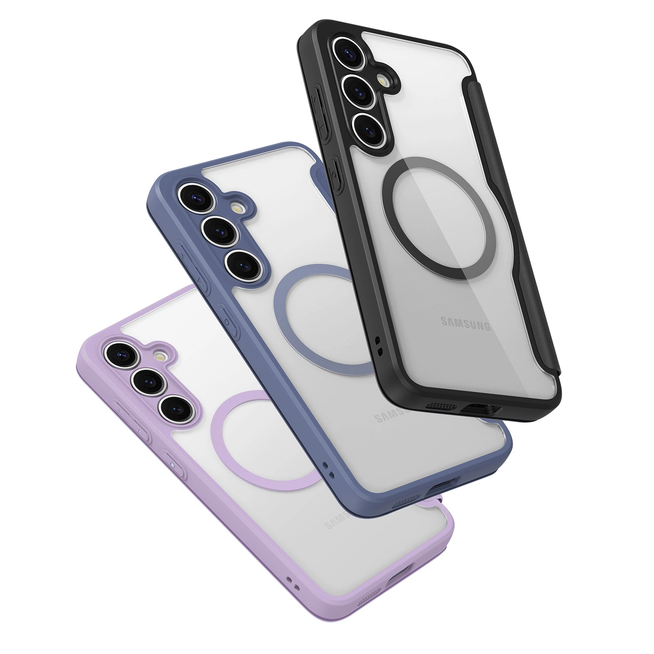 ux Ducis Skin X Pro dėklas Samsung Galaxy S25 su MagSafe ir pinigine juodas - Image 13