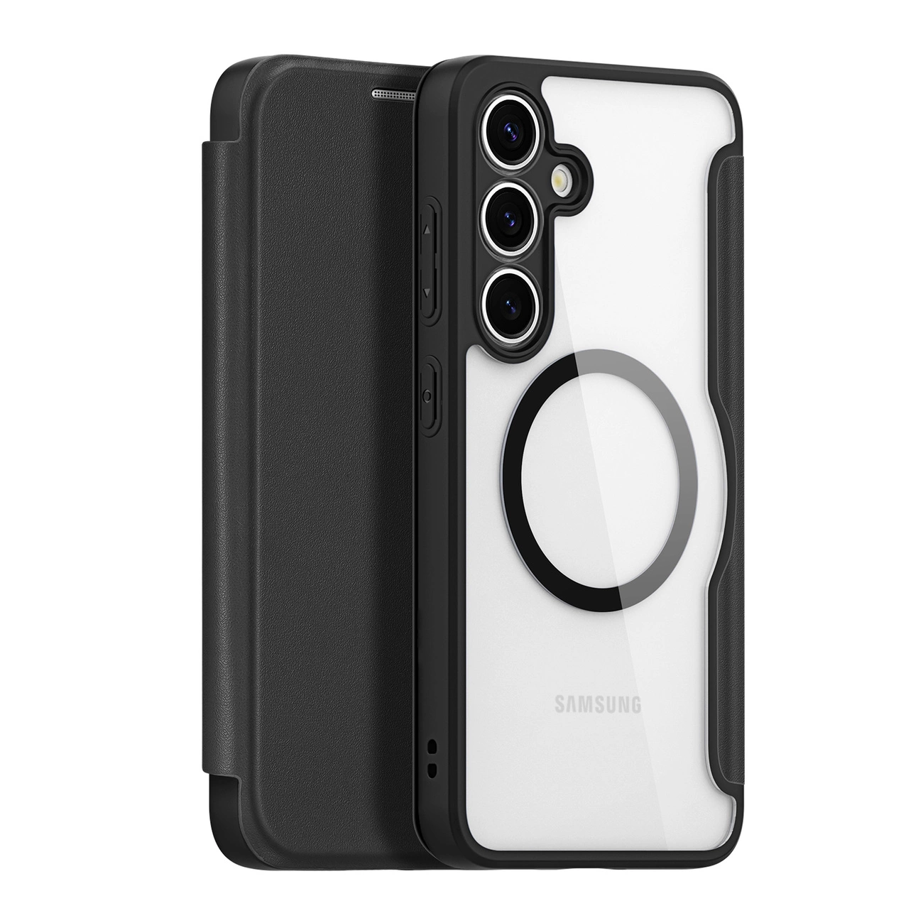 Dux Ducis Skin X Pro dėklas Samsung Galaxy S25+ su MagSafe ir pinigine juodas - Image 12