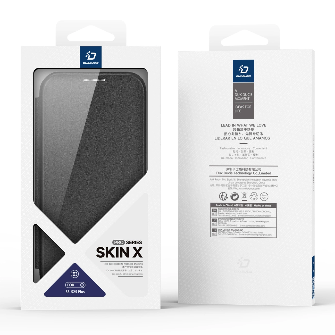 Dux Ducis Skin X Pro dėklas Samsung Galaxy S25+ su MagSafe ir pinigine juodas - Image 14