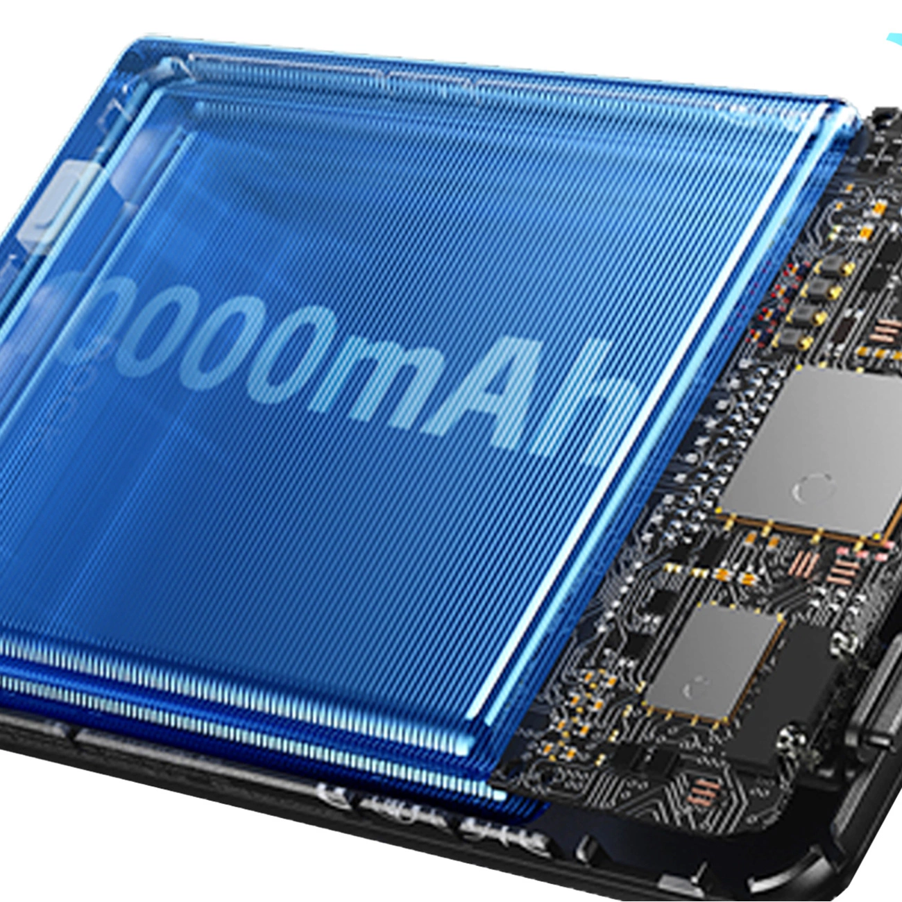 Dudao K29 10000mAh PD 20W MagSafe išorinė baterija su metaliniu dėklu, stovu ir integruotais USB-C / Lightning kabeliais pilkas - Image 4