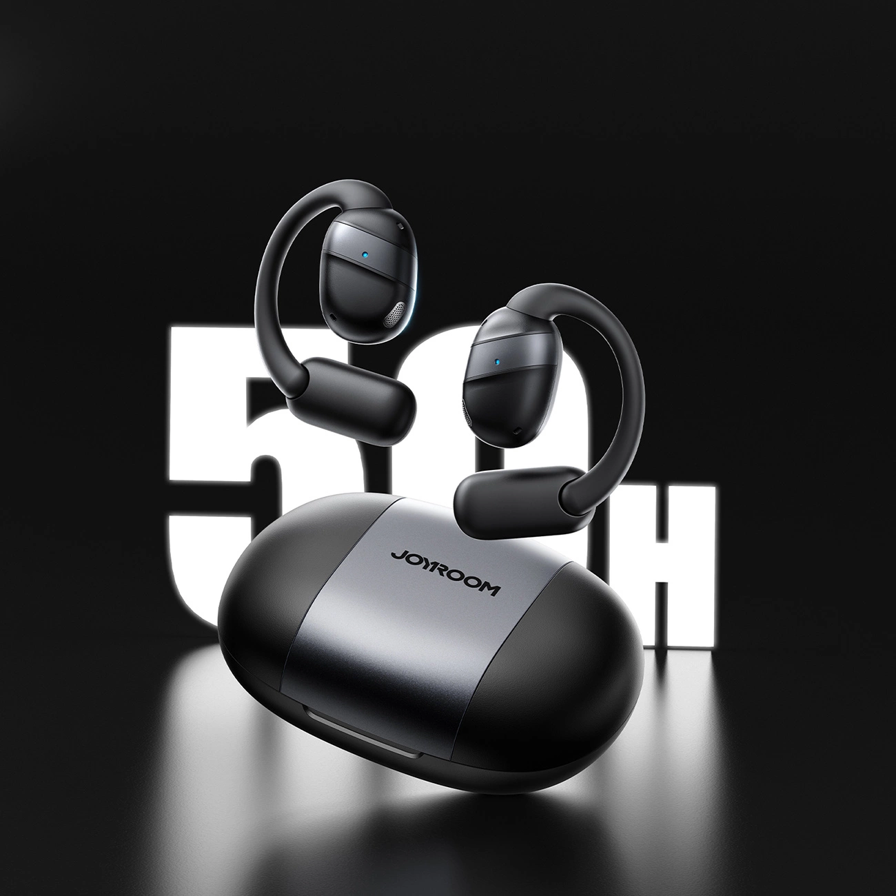 Joyroom Openfree JR-OE4 atvirų ausų TWS belaidės ausinės juodos - Image 6