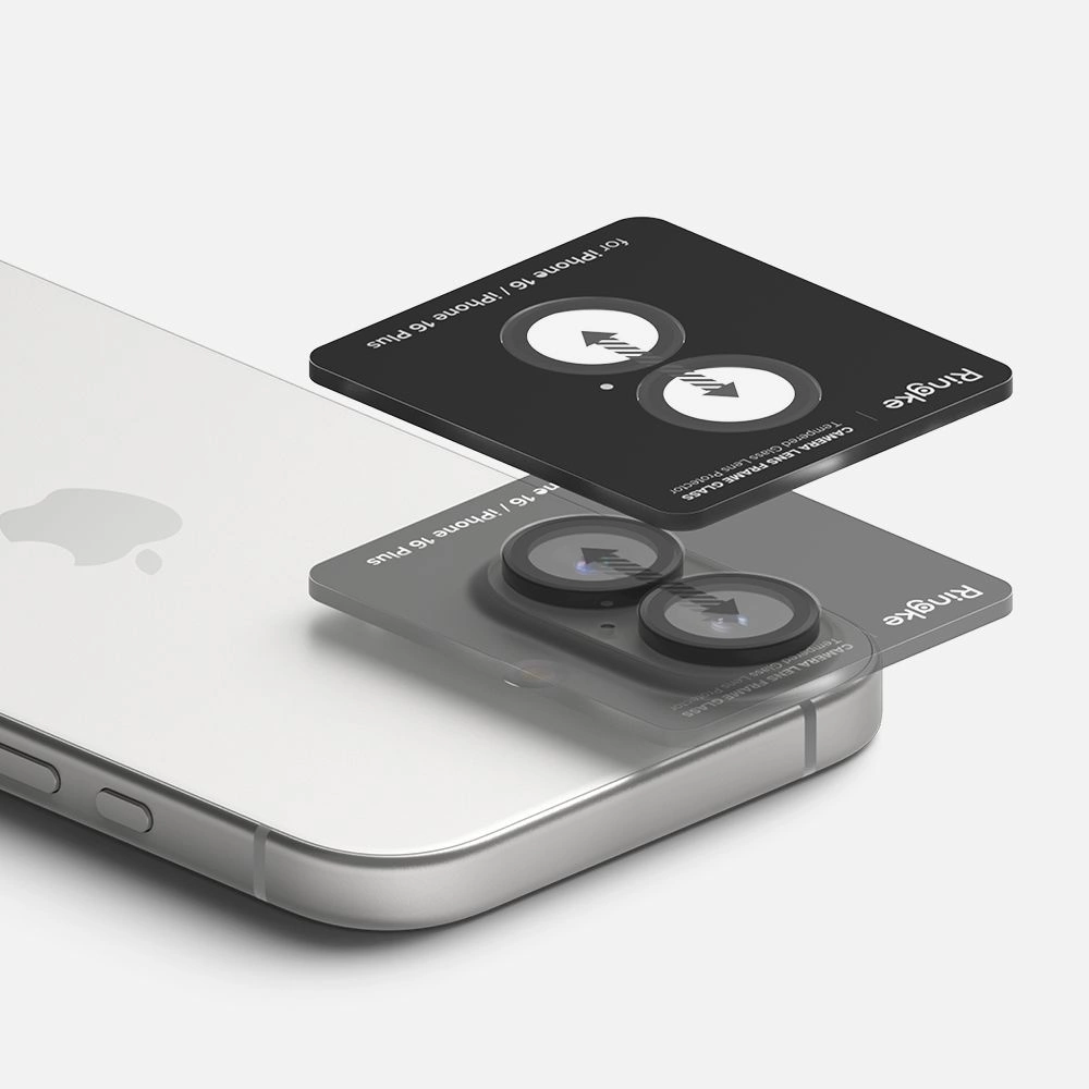 Ringke Camera Frame Protector 2-pack iPhone 16 / 16 Plus juodas - Image 4