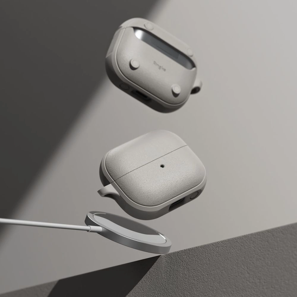 Ringke Onyx MagSafe dėklas Samsung Galaxy Buds 3 / 3 Pro pilkas - Image 4