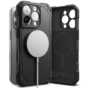 Ringke Rugged Gear MagSafe iPhone 16 Pro Case - Black