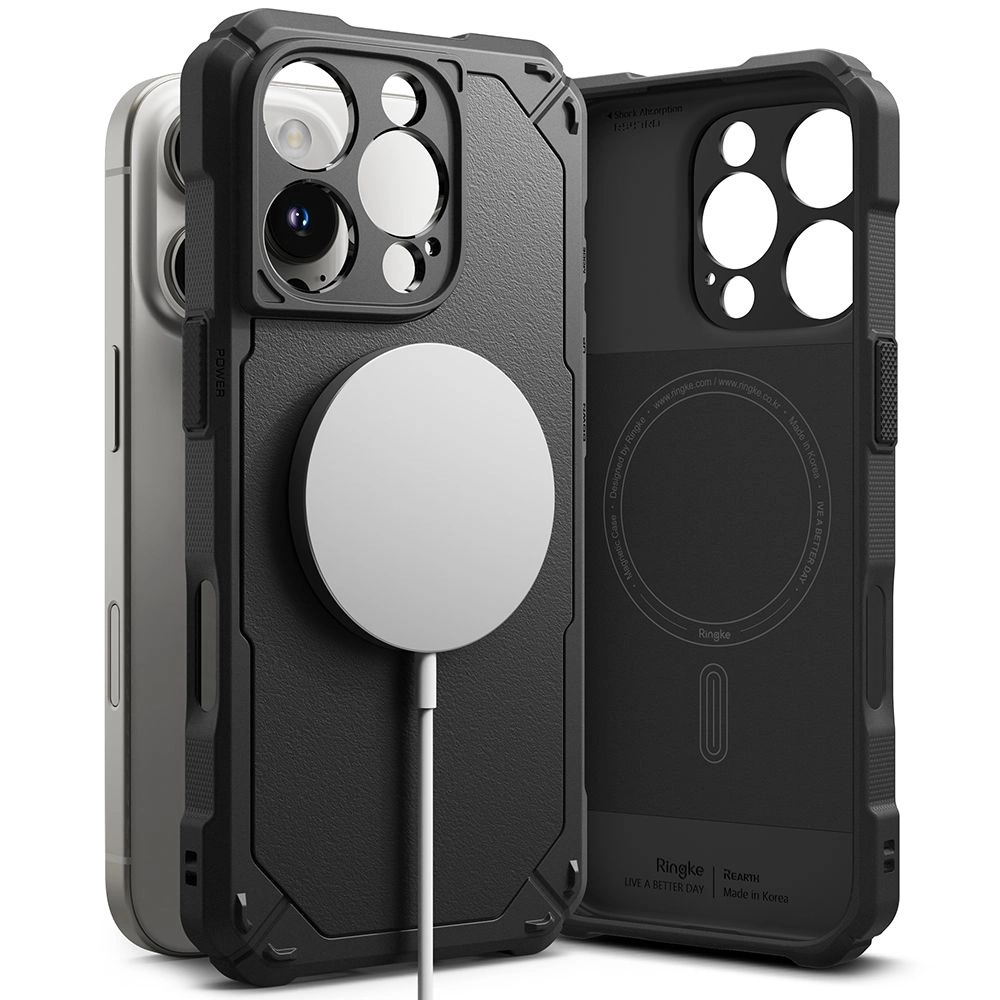 Ringke Rugged Gear MagSafe iPhone 16 Pro Case - Black