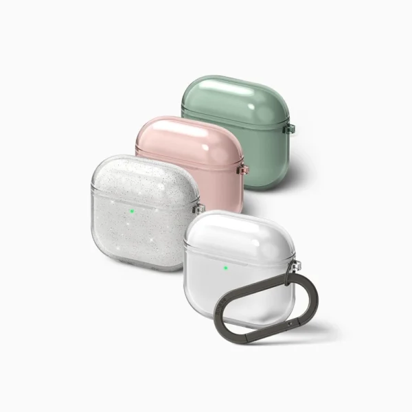 Ringke Air dėklas Apple AirPods 4 skaidrus su blizgučiais - Image 3