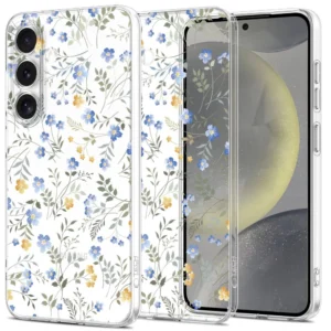 Tech-Protect FlexAir Case for Samsung Galaxy S25 - Daisies with Leaves