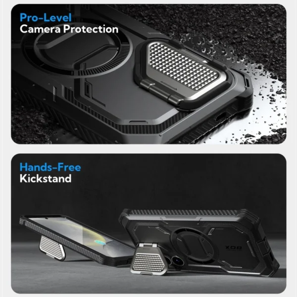 Supcase IBLSN Armorbox Mag dėklas Samsung Galaxy S25+ juodas - Image 4