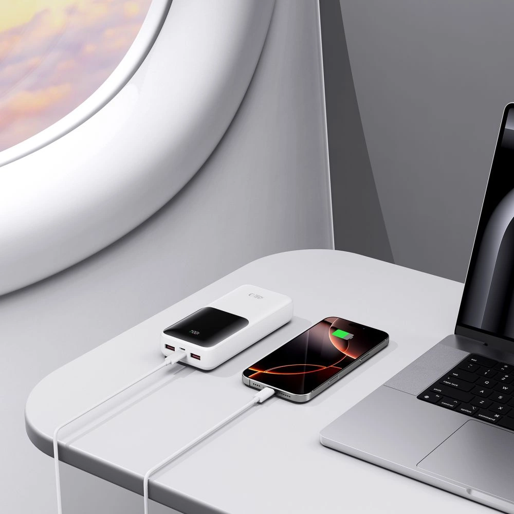 Tech-Protect Powerbank PB02 20000mAh 22.5W baltas - Image 8