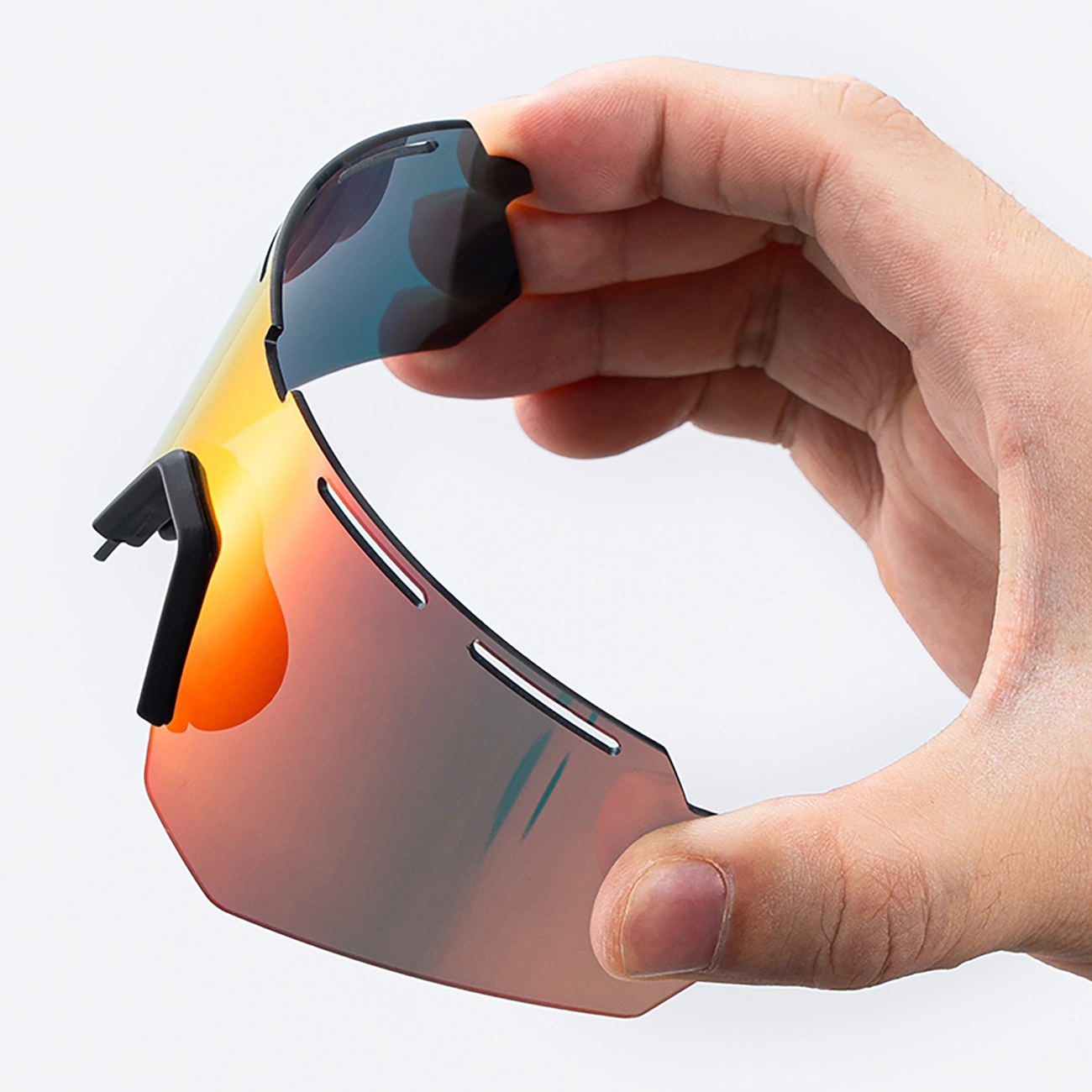 Rockbros poliarizuoti dviračių akiniai su UV apsauga ir korekciniais įdėklais – pilki - Image 3