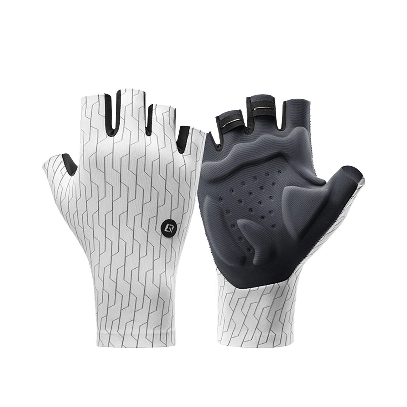 Rockbros Road Cycling Gloves Size: L - Black and White