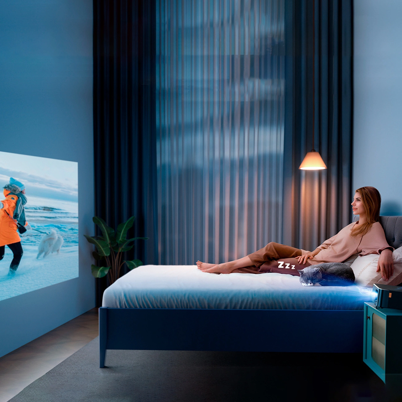 Yaber K2s LCD FullHD 1080p multimedia projektorius su JBL garsiakalbiais – juodas - Image 7