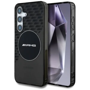 AMG Transparent Rhombs MagSafe Case for Samsung Galaxy S25 - Black