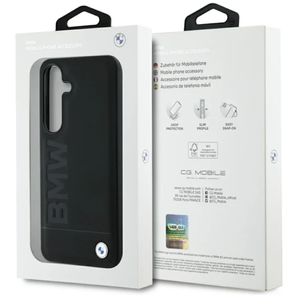 BMW odinis didelis logotipo dėklas Samsung Galaxy S25+ – juodas - Image 8