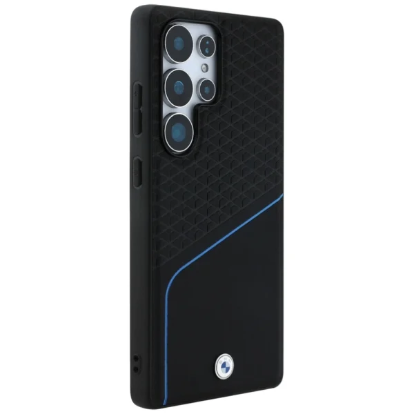 BMW odinis tekstūruotas ir lygus MagSafe dėklas Samsung Galaxy S25 Ultra – juodas - Image 4