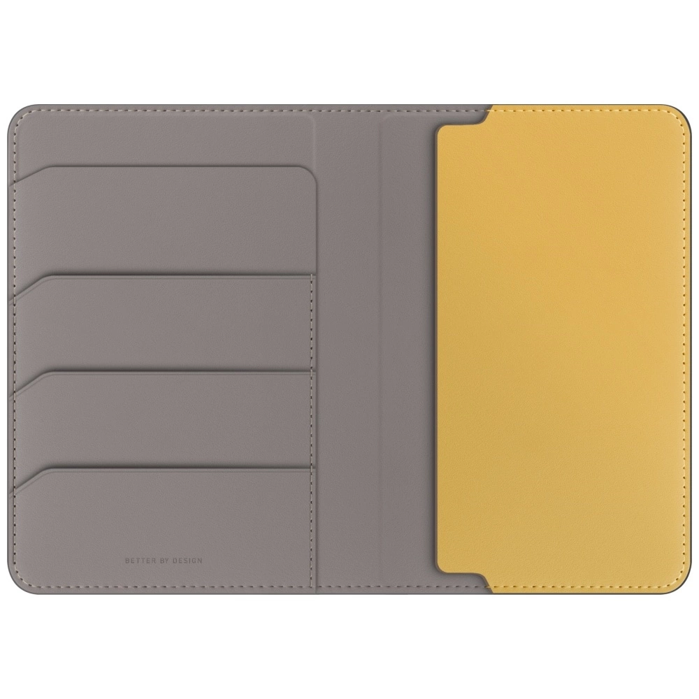 Uniq Belmont RFID blokuojantis paso dėklas – pilka/geltona - Image 2
