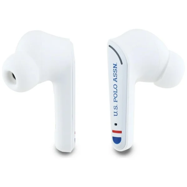 TWS US Polo DH logotipo Bluetooth ausinės – baltos - Image 4