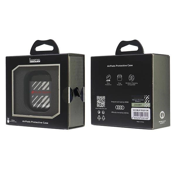Audi IML sportinis dėklas AirPods 1 / 2 – juodas - Image 6