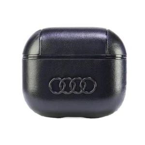 Audi Leather Big Logo Case for AirPods 3 - Black