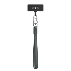 Audi Crossbody Leather Universal Lanyard 28cm x 10mm - Gray