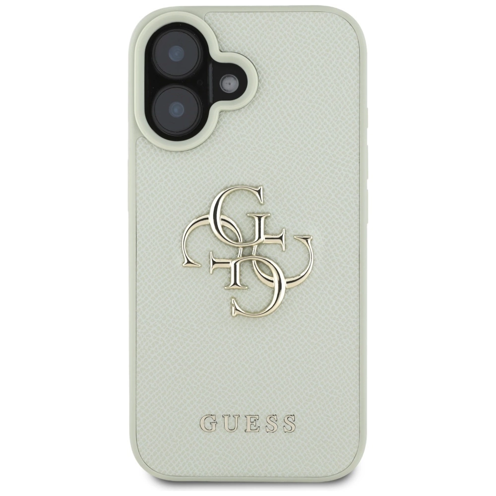 Guess Grained Big 4G Logo Small Classic Logo dėklas iPhone 16 - žalias - Image 3
