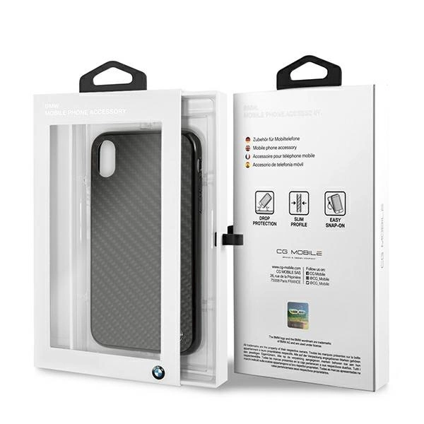 BMW Signature Carbon dėklas iPhone Xr - juodas - Image 7